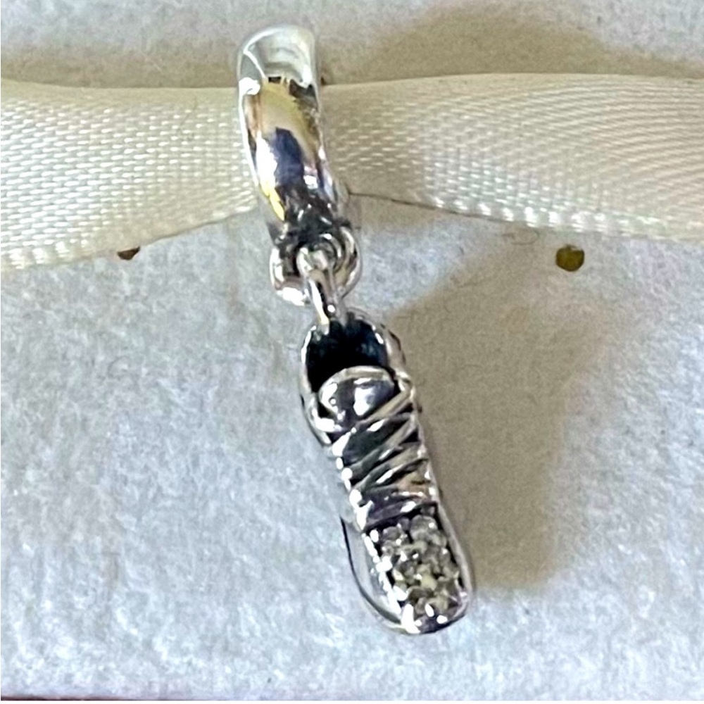 Authentic Pandora Sterling Silver 925 Running Shoe, Love to Run Dangle Charm